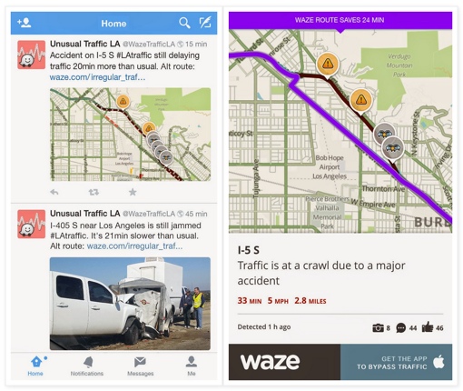 Waze Unusual Traffic screenshots