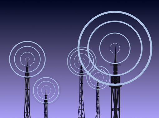 Towers with wireless signal