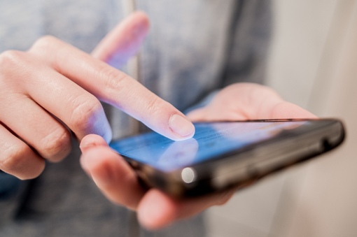 Woman using smartphone