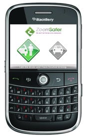 ZoomSafer App on Blackberry