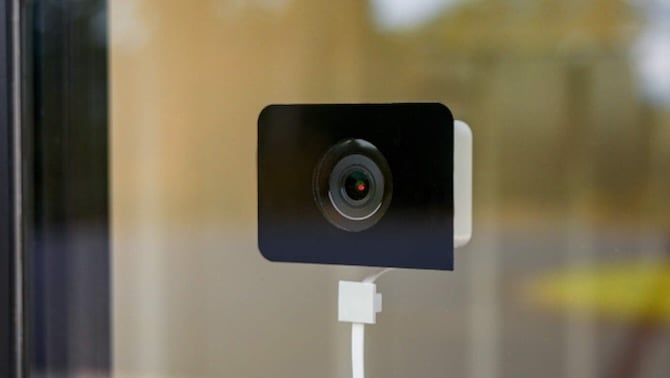 photo of wyze window-mounted security camera