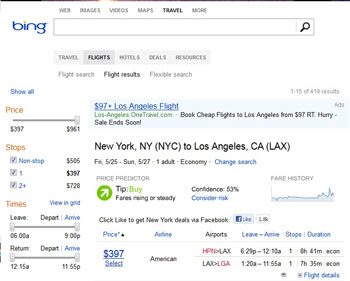 Bing Travel