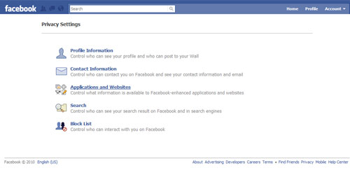 Facebook Applications& Websites