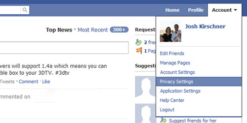 Facebook privacy settings